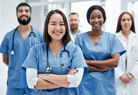 Medical team in scrubs Medical team in scrubs